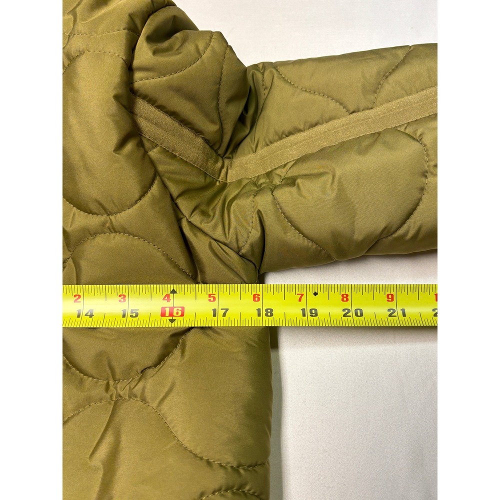 J.Crew Signature‎ Puffer Jacket Olive Green Quilted Primaloft XXSP Womens - Picture 8 of 10